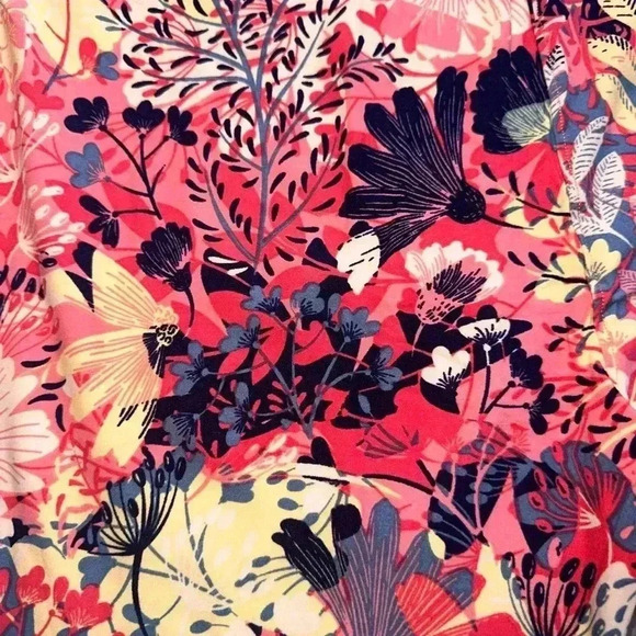 Lularoe TC2 pink floral leggings . OG designer Patrick quality& fit. New - Picture 4 of 6